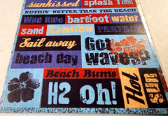 Reminisce Wave Crashers Beach Ocean Cardstock Stickers 12″ Scrapbooking 2 Sheets