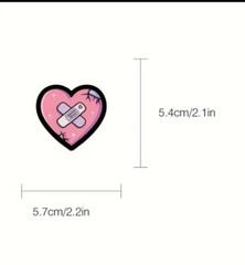 10pcs Adorable Pink Goth Stickers- Scrapbook, Journal, DIY Crafts & Cards