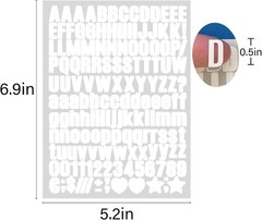 Extensive 1550-Piece Vinyl Letter Sticker Set – Perfect for Personalization