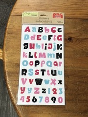 Crafters Square Lot Of 10 Sets Of Alphabet Stickers All Brand New