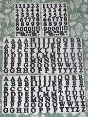 Creative Memories ABC/123 Classic Style Alphabet and Number Stickers -Black