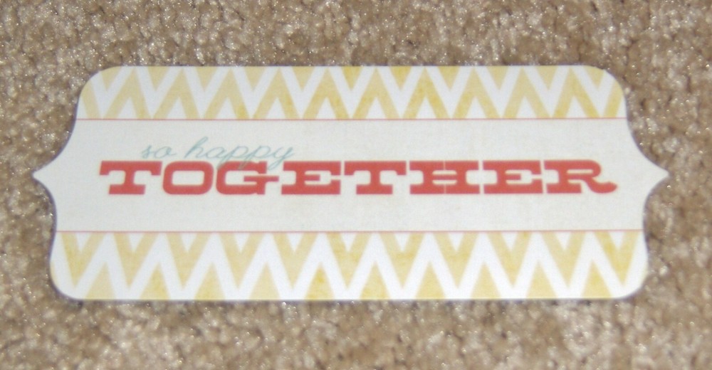 My Mind’s » the sweetest thing» Title Diecut ~ Tangerine……Together