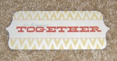 My Mind’s » the sweetest thing» Title Diecut ~ Tangerine……Together