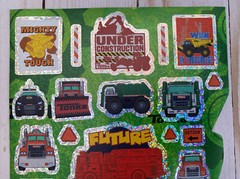 Future Firefighter Tonka Truck Stickers Construction Police Vehicles Foiled New