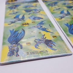 USA Made Lot 6 Packs Hallmark Holographic BATMAN Stickers 2 Sheets Per Pack NOS