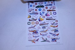 Lot of 9 Darice Sticker Books 5 Unique Assorted Themes Construction Vehicles Sea