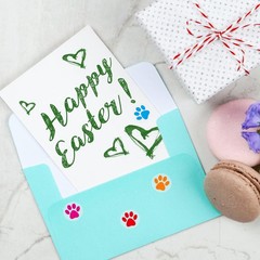 0.5 Inch Multicolor Paw Print Stickers, SelfAdhesive Reward Stickers