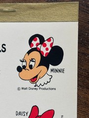 Disney Hallmark Seals Vintage 1960s Mickey Minnie Pluto Goofy 8 characters