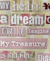 BABY GIRL PHRASES Cardstock Stickers (26pc)Smile•Newborn•Angel•Family •Miracle•