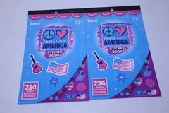 Lot of 9 Darice Sticker Books 5 Unique Assorted Themes Construction Vehicles Sea