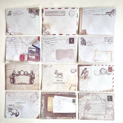 Vintage Style Mini Envelopes Scrapbooking Journaling Pockets Collage
