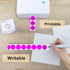 1 Inch Round Thermal Sticker Labels,Color Dot Stickers,Label Stickers,Waterpr…