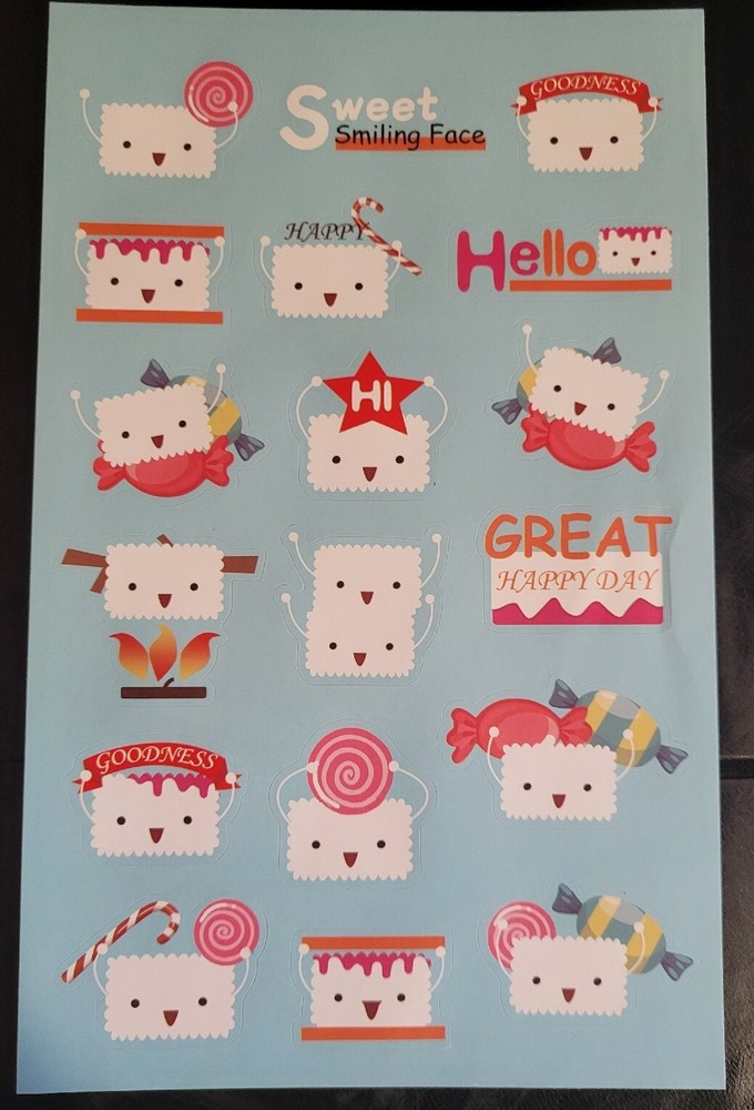 scratch and sniff stickers NEW sheet HORIECHALY Marshmallow