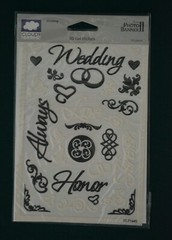 #3 ~ Wedding Embellishment, 3D Dimensional Stickers Cloud 9 & Basic Gray