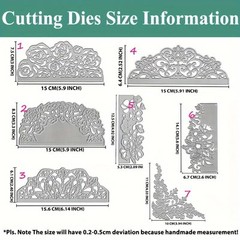 Curved flower border envelope edge metal cutting dies cut machine cutter die