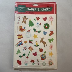 Vintage Ambassador Hallmark 4 Sheets Christmas Stickers New In Package