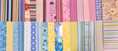 34 Sheets Rare Vintage 12 x 12 Scrapbooking Papers (Collection W)