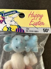 Lee Wards Flocked Crafting Bunnies Miniature Vintage 2 Packs NOS