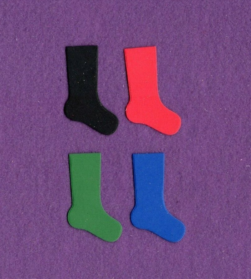 CHRISTMAS STOCKING # 6 die cuts scrapbook cards