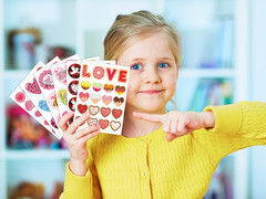 308 Pcs Valentines Stickers for Kids, 30 Sheets Valentines Day Stickers Crafts R