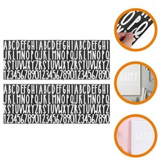 6 Sheets Self Adhesive Alphabet Stickers Business Letter Decals Mailbox