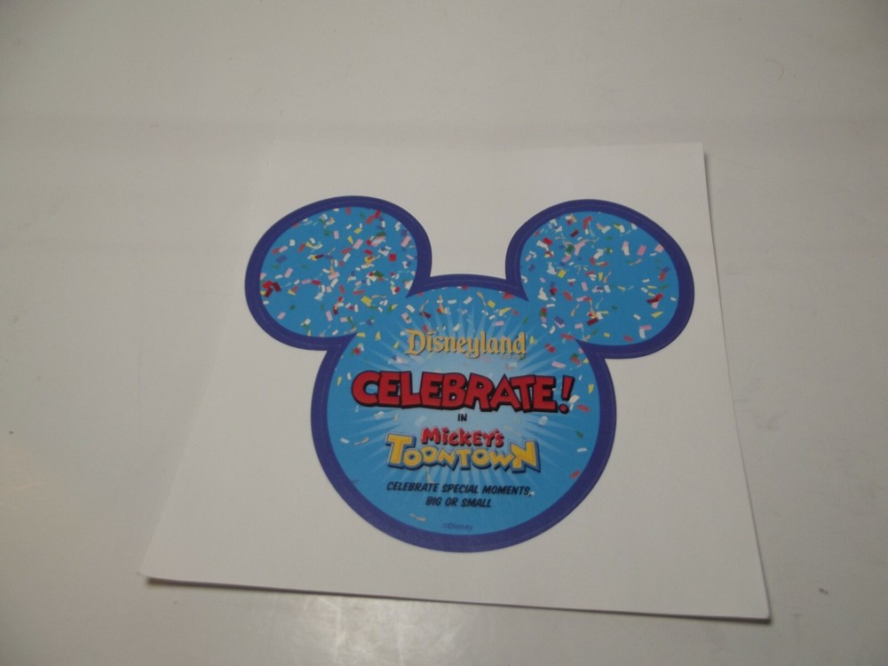 Official Disneyland Resort Sticker Celebrate Mickey’s Toontown
