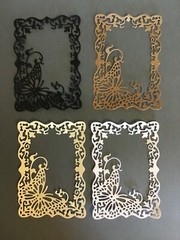 Butterfly frame die cut embellishments 6 pcs 3-7/8″ x 2-3/4” Scrapbook Cards