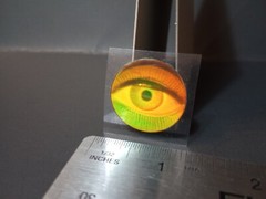 Vintage Stickers 3D Holographic Evil Eye Sticker Mod VTG RARE Laser Polaroid ?