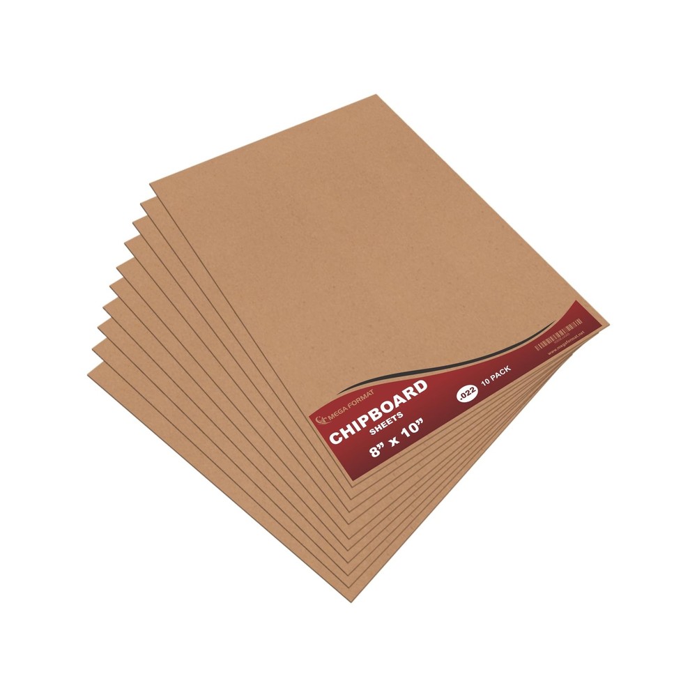 10 PCS 8×10 Inch Cardboard Sheets Chipboard Paperboard .022 Thick Craft Blank