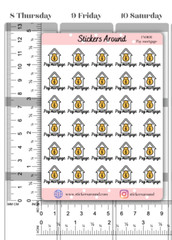 Pay Mortgage Icon Planner Sticker, Mortgage Sticker, Calendar & Journal Sticker