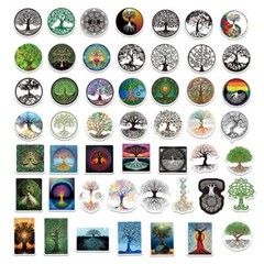 Tree of Life Stickers Vinyl Decal Autumn Fall Festival Halloween Pack Lot 50pcs
