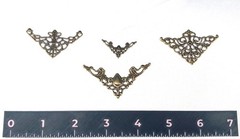 86 PCS Vintage Metal Book Corner Protectors for Scrapbooking Albums filigree lot