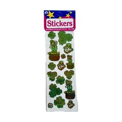 (1) Sealed Sheet OTC Sticker Mother of Pearl St. Patrick Day Leprechauns VTG NOS