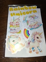 Rainbow Unicorns Stickers USA Seller