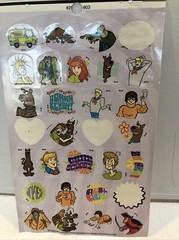 Vintage Heartline & Sandylion & Other Stickers Scooby-Doo Background ’70s Style