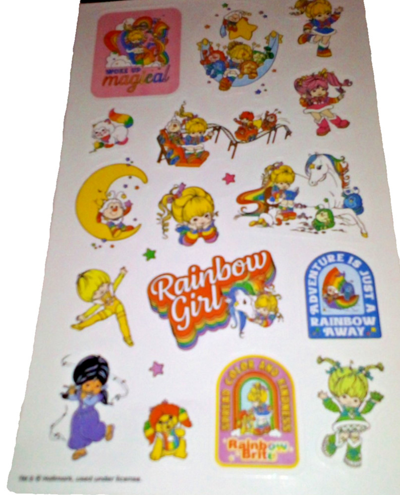 Rainbow Brite Sticker Sheet SandyLion Hallmark Scrapbooking