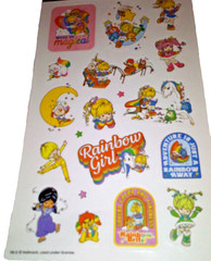 Rainbow Brite Sticker Sheet SandyLion Hallmark Scrapbooking