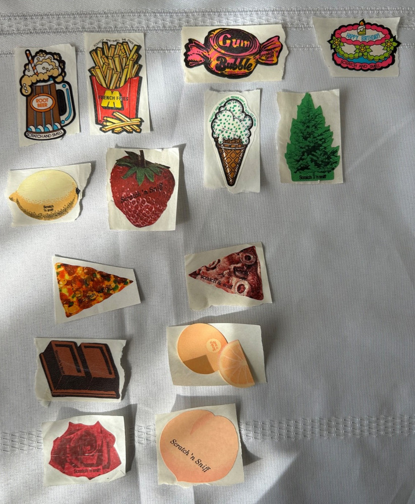 Vintage RARE 3M Scratch and Sniff stickers