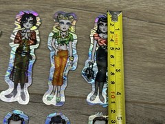 Vintage 1998 J Belick Pin Up Goth Prism Vending Machine Sticker Decal Lot of 14