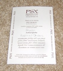 PSX Designs Sticker Sheet ~ Rooster and Chickens