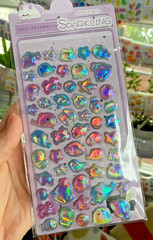 NIP Iridescent Shiny Kawaii 3D Puffy Resin Charm Animal Stickers: You Choose!
