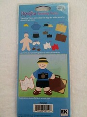 Paperkins Traveling Travis Collectible Paper Doll & Accessories