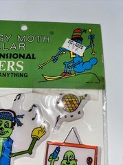 Vintage 1983 Jerry The Gypsy Moth Caterpillar Sealed Puffy Stickers NOS