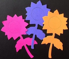 SUNFLOWER Die-Cuts(6pc)Approx:3.5″x 1.5″Garden•Seeds•Flowers•Summertime •Sun•••