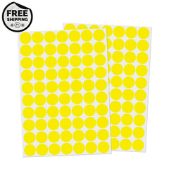 1400 Yellow Round Dot Stickers 3/4″ Color Coding Labels Office Classroom