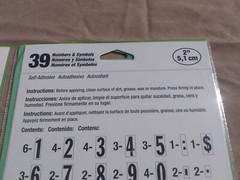 2″ VINAL STICKERS LETTER AND NUMBERS COMBONATION PACK GENERAL USE AS SHOWN