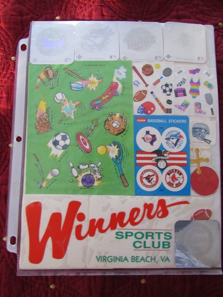SPORTS HOLOGRAMS & MORE STICKERS VTGE VARIOUS BRANDS MULTIPLE SHEETS & SINGLES