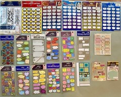 Lot of Various Caption Stickers! 22+ Sheets Stickopotamus, Little Yellow Bicycle