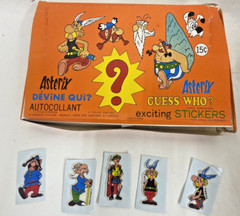 Vintage 1978 ASTERIX & Obelix 3D Puffy Stickers Guess Who style 72 packs