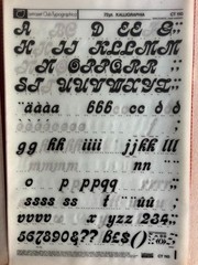 6 Letraset INSTANT LETTERING Transfer Letters 72pt Kalligraphia nice 2